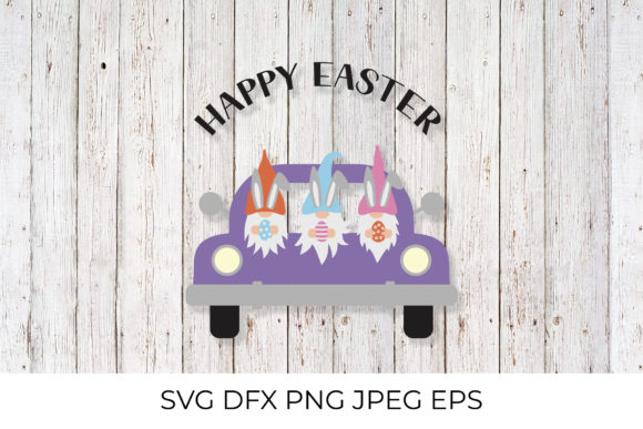 Download Easter Truck with Gnomes - Premium Resources