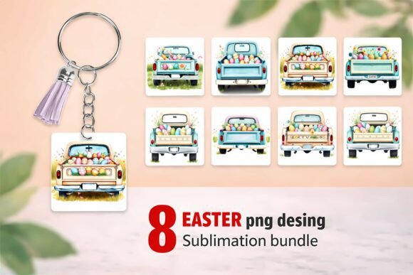 Download "8 Easter Truck with Eggs PNG Sublimatio - Easter truck with eggs Collection