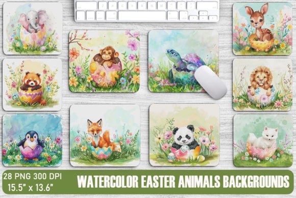 Download Cute Animals in Easter Egg Backgrounds - Backgrounds Collection