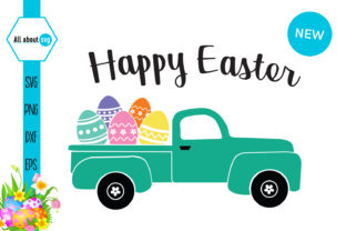 Download Happy Easter Truck with Eggs - Easter truck with eggs Collection