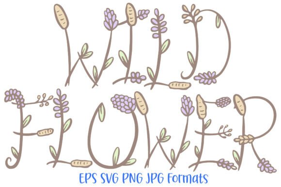 Download Wildflower PNG Font Floral Flowers SVG - Wildflower png Collection