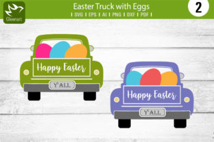 Download Easter Truck with Eggs Graphic - Easter truck with eggs Collection