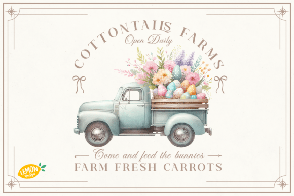 Download Vintage Easter Truck PNG Sublimation - Premium Resources