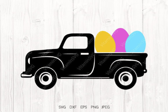 Download Easter Truck with Eggs - Premium Resources