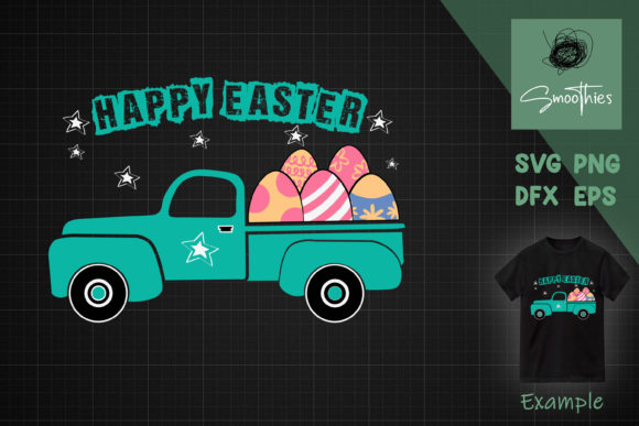 Download Happy Easter Easter Truck with Eggs - Easter truck with eggs Collection